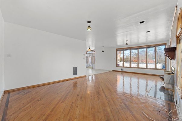 Empty room, Fireplace, Interior, Wood Texture Flooring
