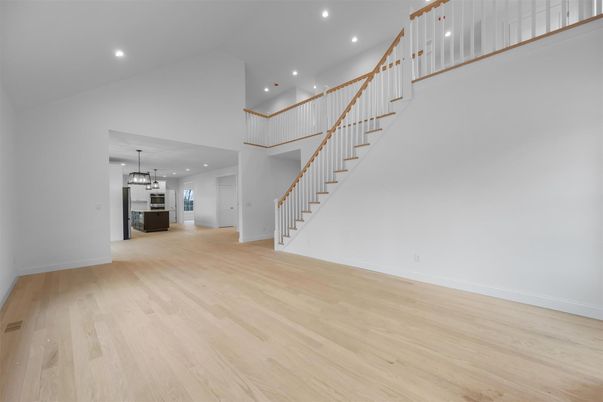 Interior, Pendant Lights, Recessed Lighting, Wood Texture Flooring