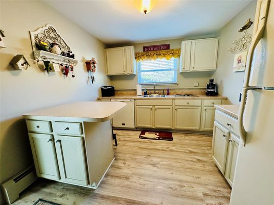 Interior, Kitchen, Wood Texture Flooring