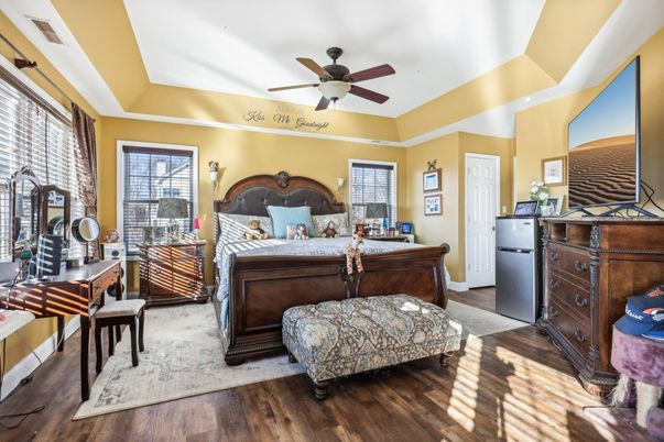 Bedroom, Interior, Wood Texture Flooring
