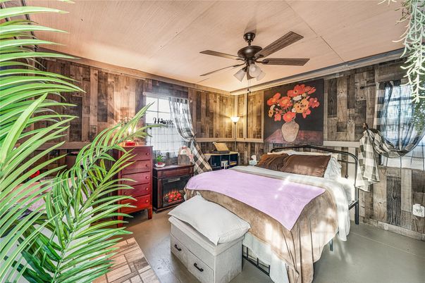 Bedroom, Interior, Wooden Walls