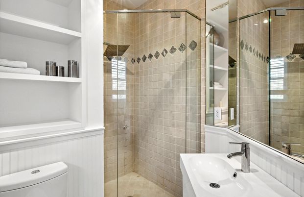 Bathroom, Glass Shower, Interior
