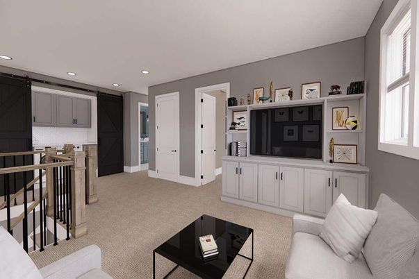 Interior, Living room, Recessed Lighting