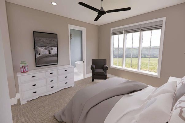Bedroom, Interior, Recessed Lighting