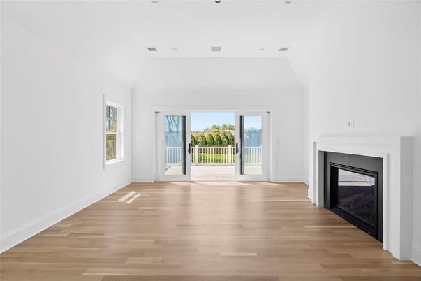 Empty room, Fireplace, Interior, Wood Texture Flooring