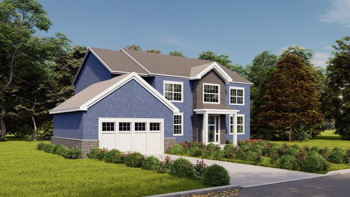 Attached, Exterior, Facade, Brick Traditional
