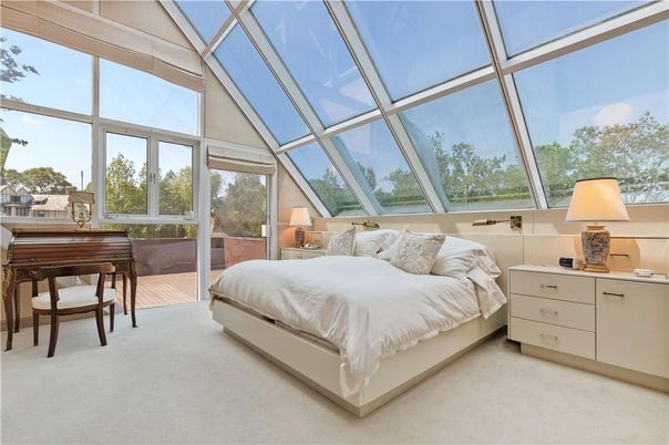 Bedroom, Glass Ceilings, Interior, Sun Room