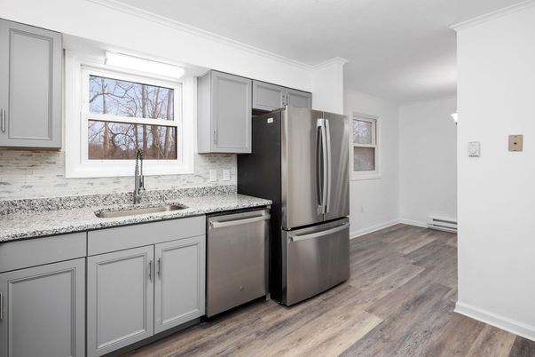 Interior, Kitchen, Wood Texture Flooring