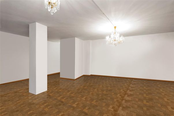 Chandelier, Empty room, Interior, Wood Texture Flooring