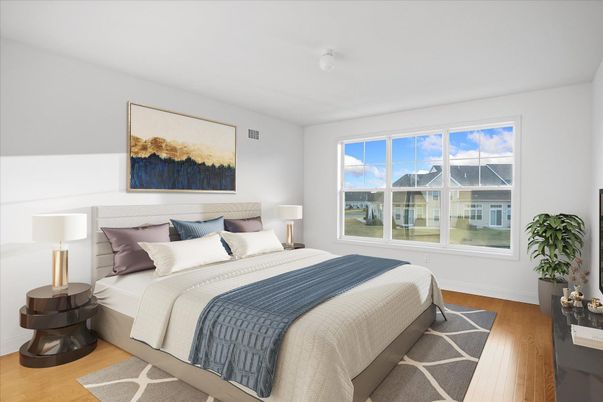 Bedroom, Interior, Wood Texture Flooring
