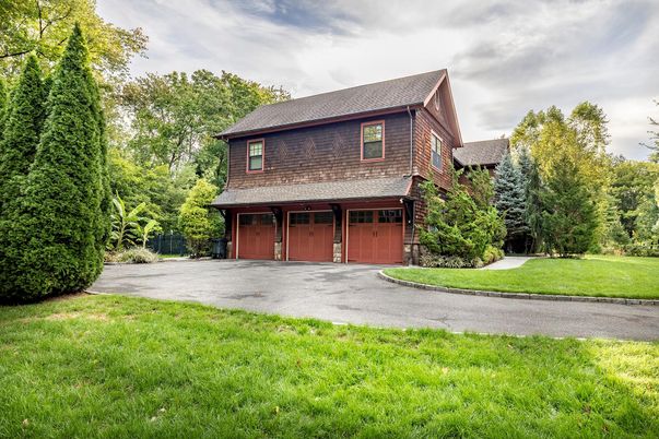 Attached, Backyard, Exterior, Facade, Brick Facade, Split Level