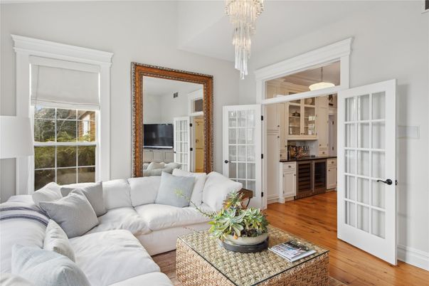 Chandelier, Interior, Living room, Wood Texture Flooring