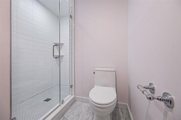 Bathroom, Glass Shower, Interior, Marble