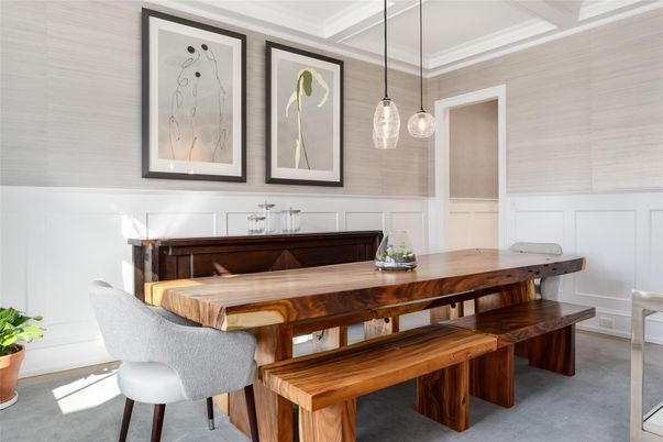 Dining room, Interior, Pendant Lights