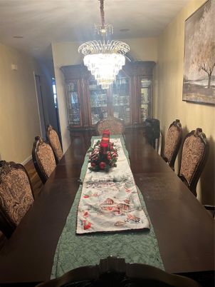 Chandelier, Dining room, Interior