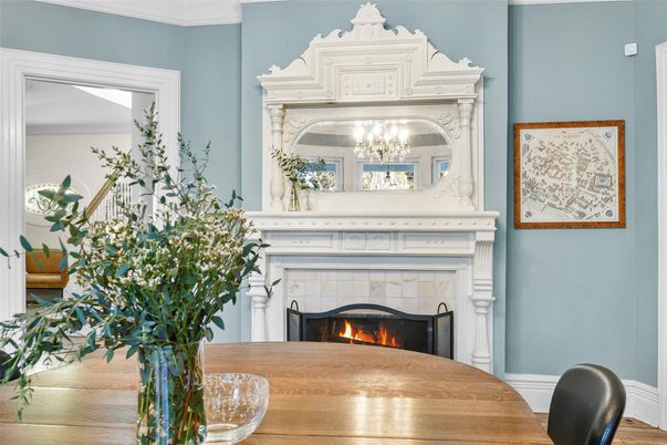 Fireplace, Interior, Piano