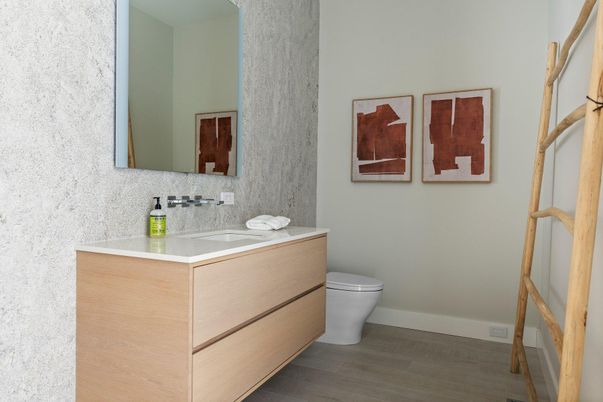 Bathroom, Interior, Wood Texture Flooring