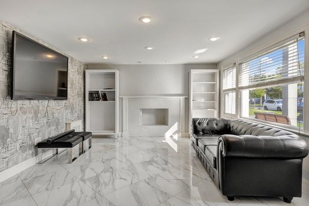 Interior, Living room, Marble, Recessed Lighting
