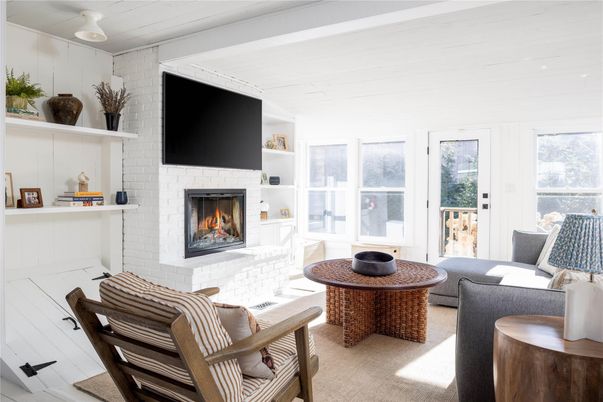 Fireplace, Interior, Living room, Stone Walls