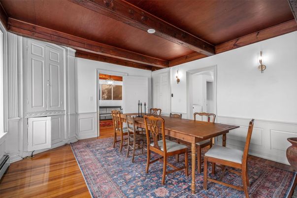 Dining room, Interior, Wooden Beams, Wooden Ceilings, Wood Texture Flooring