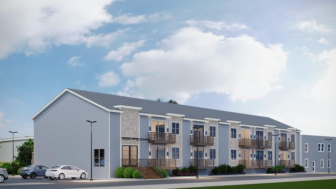 Exterior, Facade, Condo Building