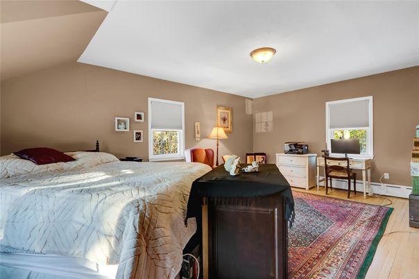 Bedroom, Home Office, Interior, Wood Texture Flooring