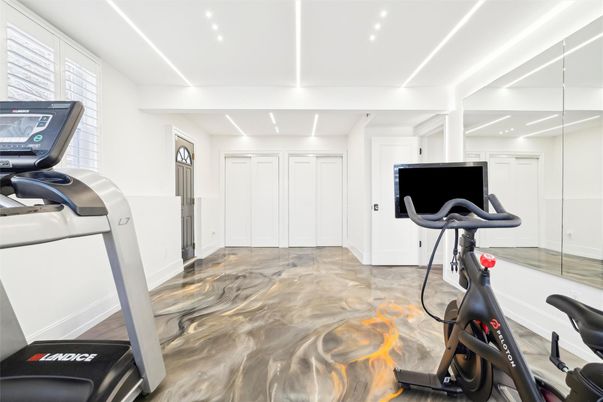 Fitness Equipment, Interior, Recessed Lighting