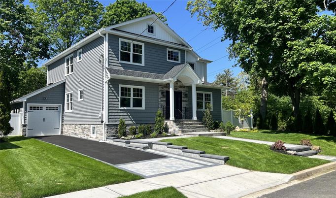 Attached, Detached Garage, Exterior, Facade, Queen Anne Victorian