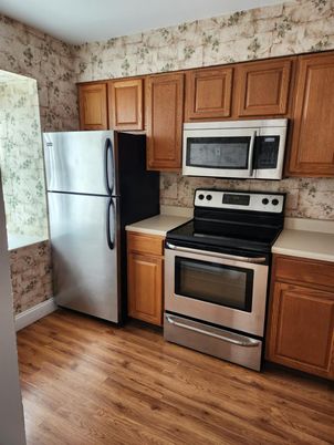 Interior, Kitchen, Wood Texture Flooring