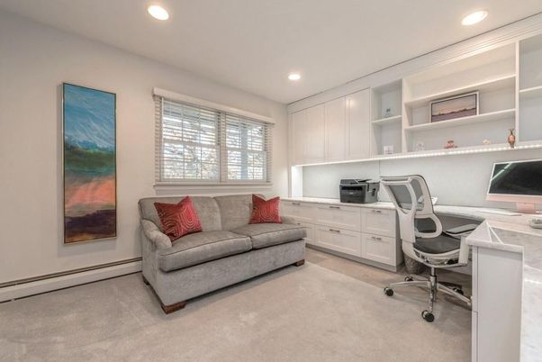 Home Office, Interior, Recessed Lighting