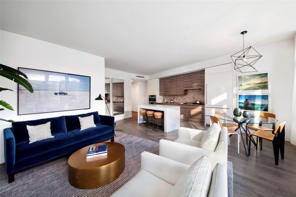 Dining room, Interior, Kitchen, Living room, Pendant Lights, Wood Texture Flooring