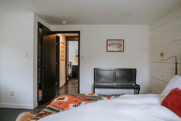 Bedroom, Fireplace, Interior