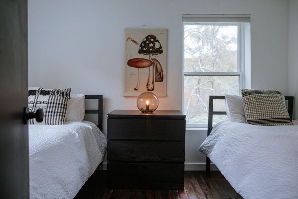Bedroom, Interior, Wood Texture Flooring