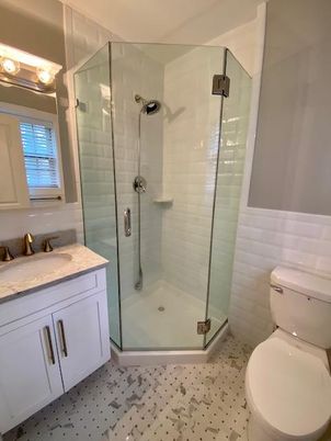 Bathroom, Glass Shower, Interior