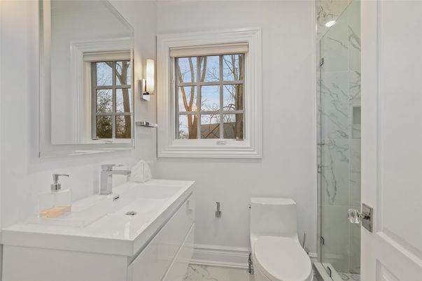 Bathroom, Glass Shower, Interior, Marble, Marble Walls