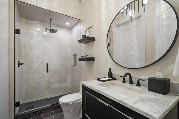 Bathroom, Glass Shower, Interior