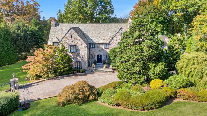 Exterior, Facade, Brick Facade, Tudor Revival