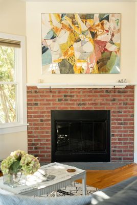 Fireplace, Interior, Stone Walls