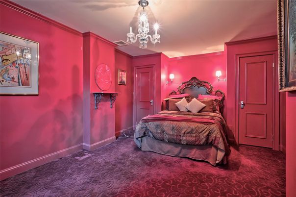 Bedroom, Chandelier, Interior
