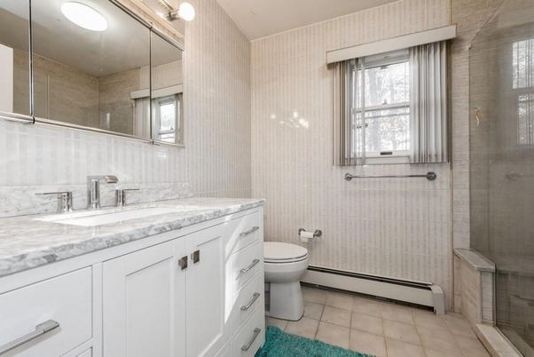 Bathroom, Dual Sink Vanities, Glass Shower, Interior