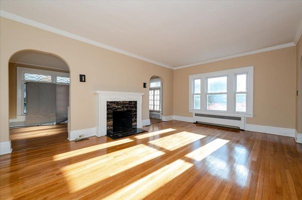 Empty room, Fireplace, Interior, Wood Texture Flooring