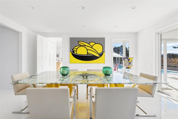 Dining room, Interior, Recessed Lighting