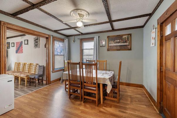Dining room, Interior, Wood Texture Flooring
