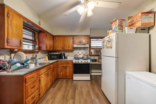 Interior, Kitchen, Wood Texture Flooring
