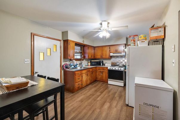 Interior, Kitchen, Wood Texture Flooring