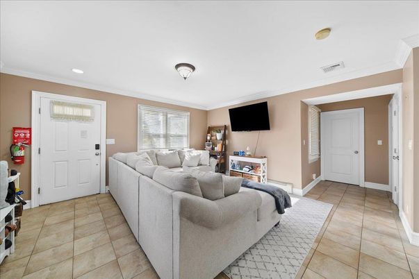 Interior, Living room, Recessed Lighting