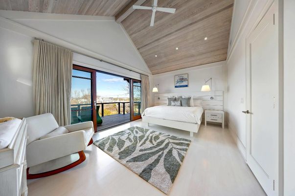 Bedroom, Interior, Recessed Lighting, Wooden Ceilings, Wood Texture Flooring