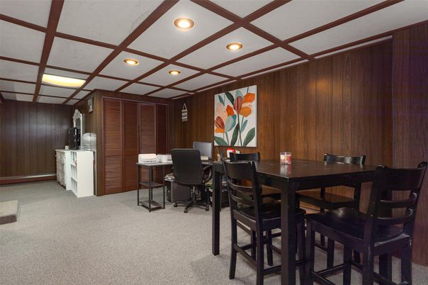 Home Office, Interior, Recessed Lighting