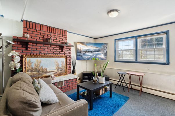 Fireplace, Interior, Living room, Stone Walls