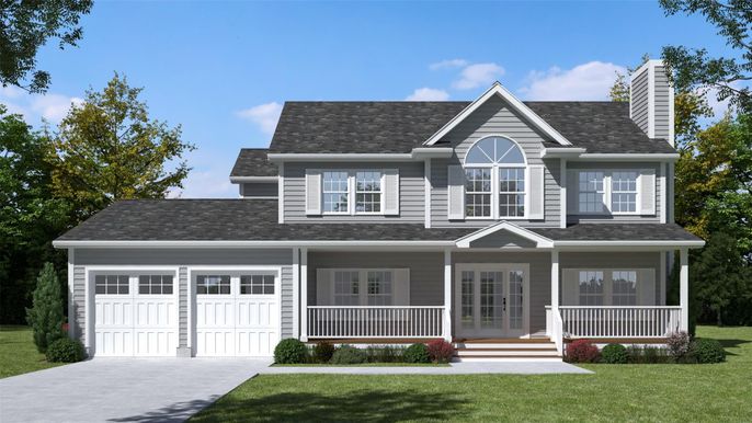 Attached, Exterior, Facade, Farmhouse